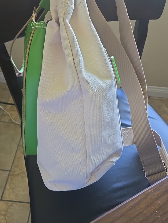 Dooney & Bourke Green Leather Drawstring Bucket Bag- For Pickleball main image 13